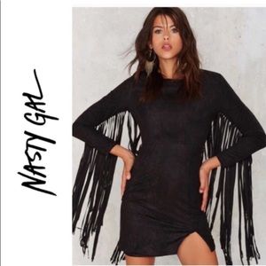 NWT Nasty Gal Lavish Alice Tassel Dress